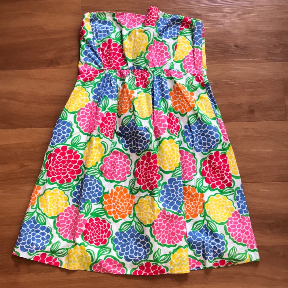 Lilly Pulitzer Strapless Dress. Size 8